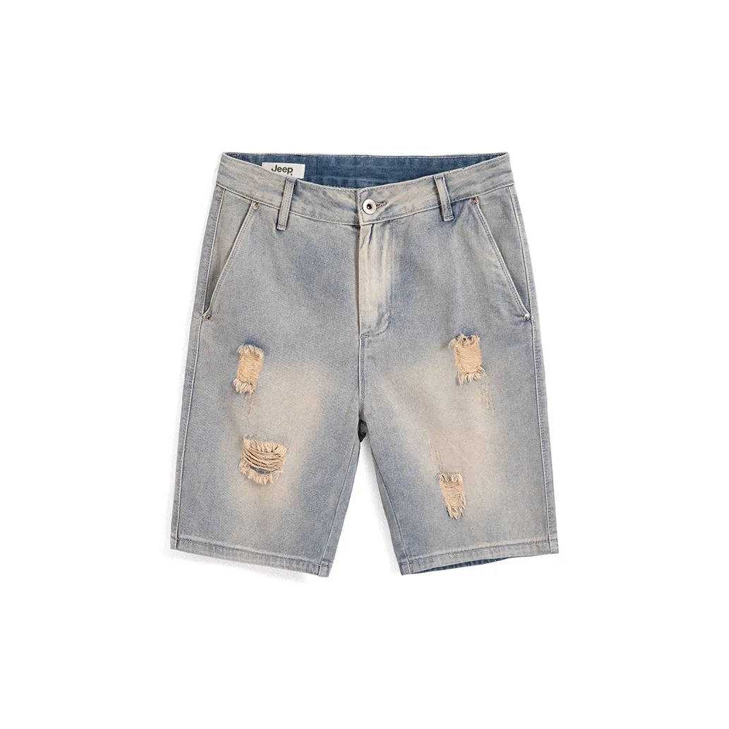 JEEP Джинсовые шорты Мужские Светло-синие Винтажные