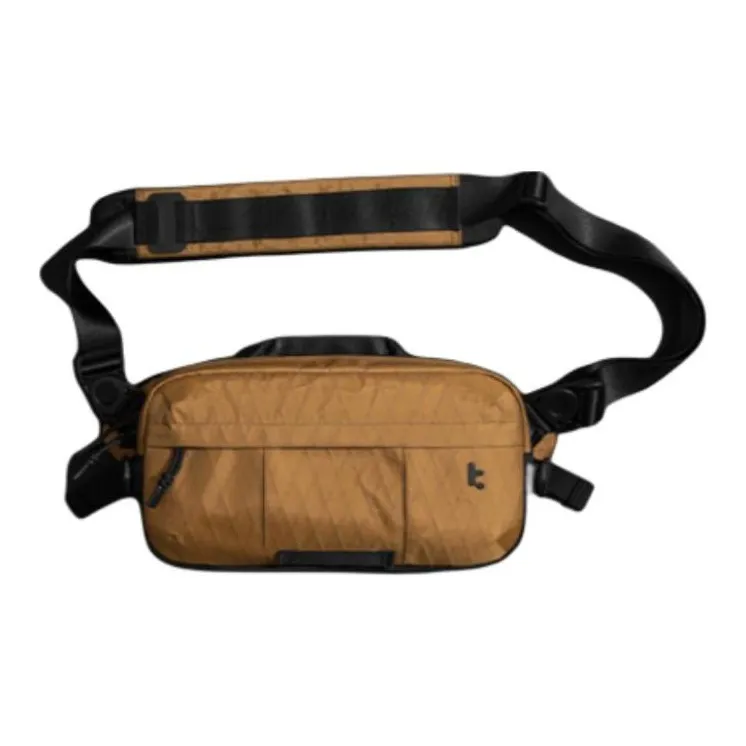 Tomtoc Нейлоновая ткань с баллистическим нейлоном сумка через плечо сумка на плечо мужская оттенок черный коричневый песочный