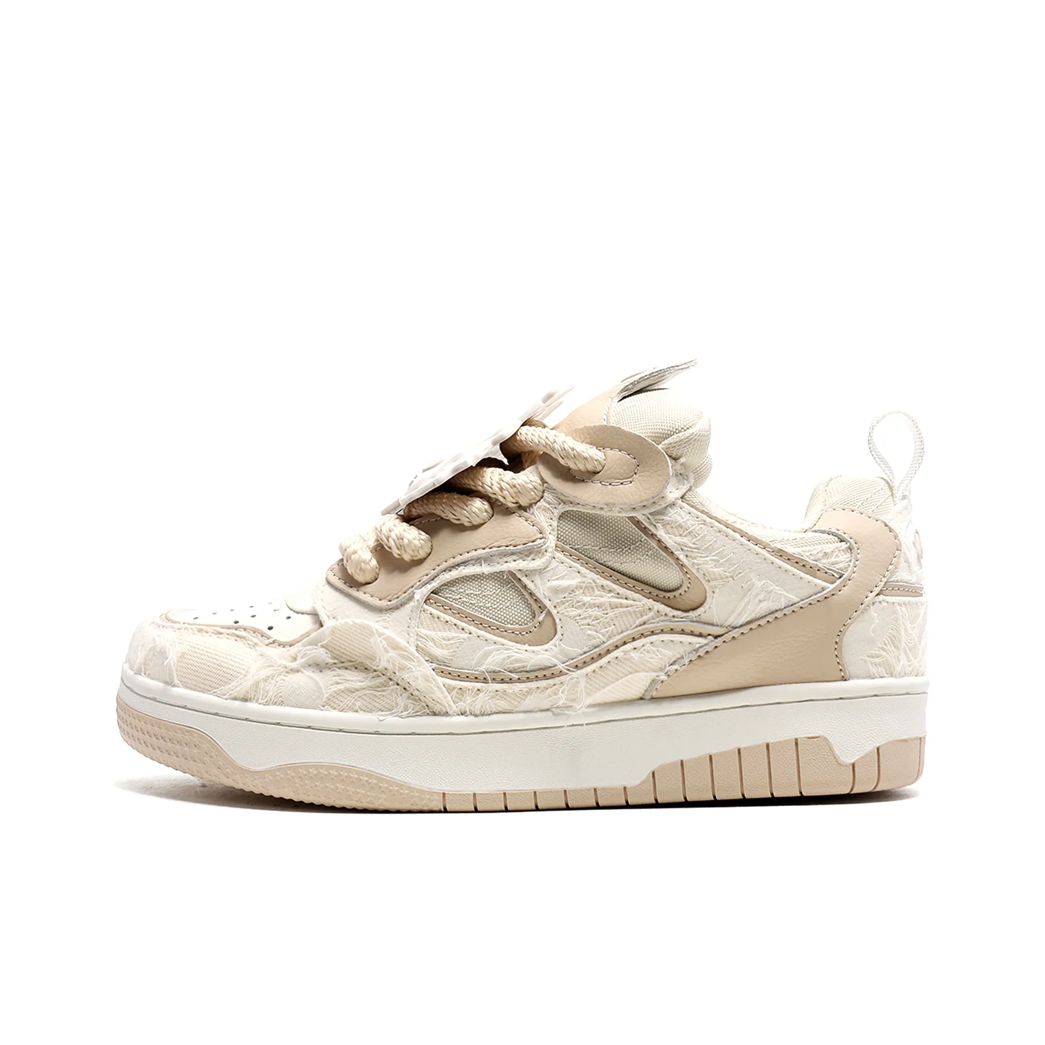 MR.PESIN Hip Hop Rabbit Collection Низкие Кроссовки для скейтбординга Пара Унисекс Кремовый Абрикос