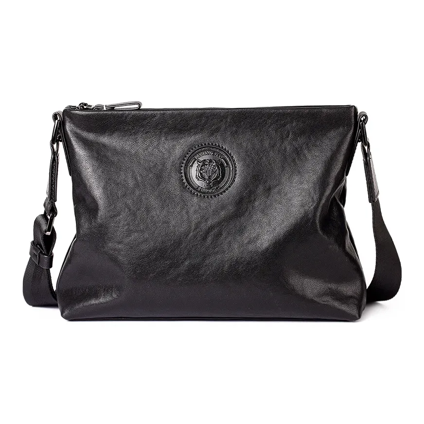 PABOJOE Сумка через плечо из коровьей кожи маленькая квадратная сумка сумка через плечо стандартная мужская черная