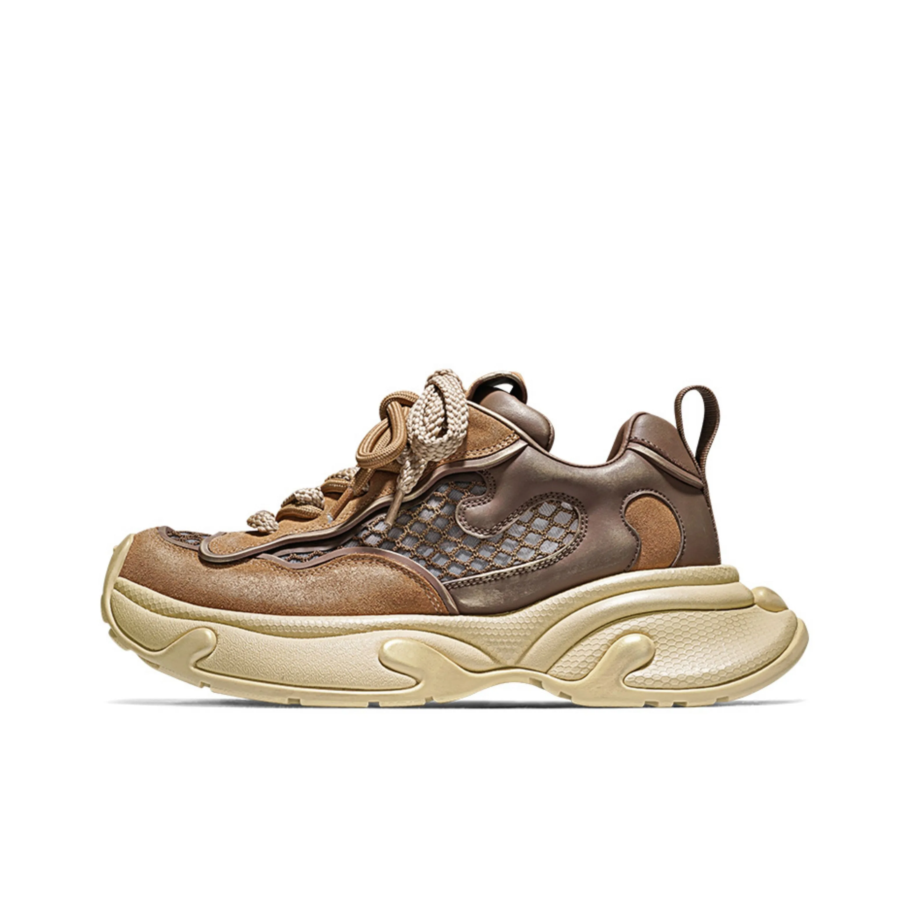 SALAXI Vintage Cushioning And Breathable Low Top Chunky Sneakers Unisex