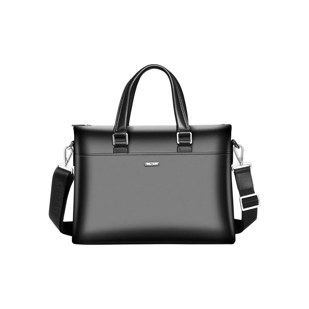 SEPTWOLVES Сумка из коровьей кожи сумка через плечо большая мужская черная