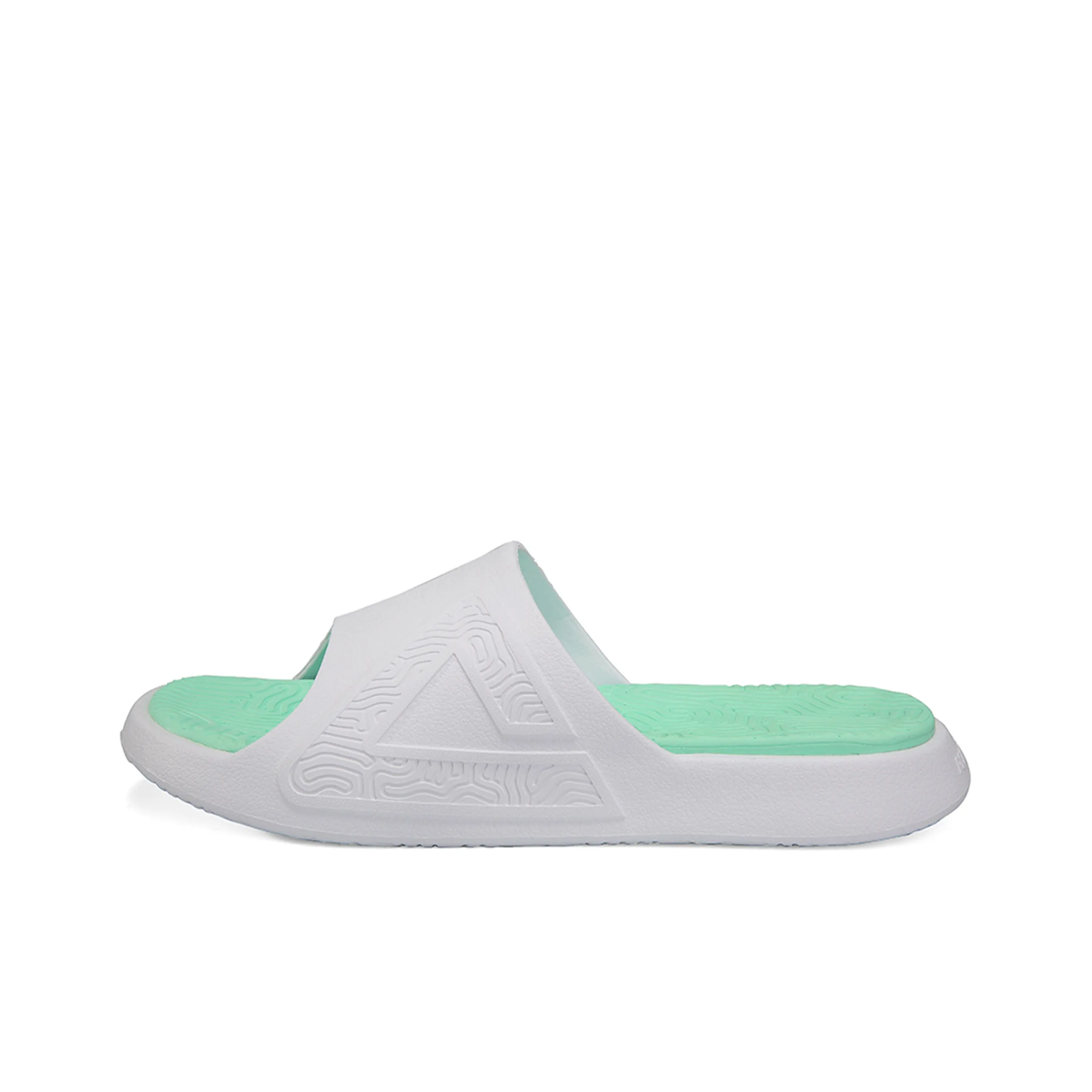 PEAK Slip Resistant Abrasion Resistant Slide Slippers Men's White Green