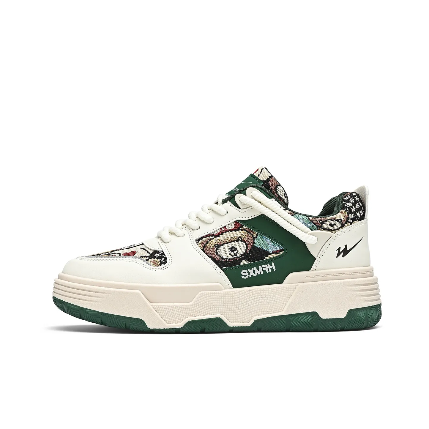 Binary Low Топ Скейтборд Кроссовки Мужские Бежево-Зеленые