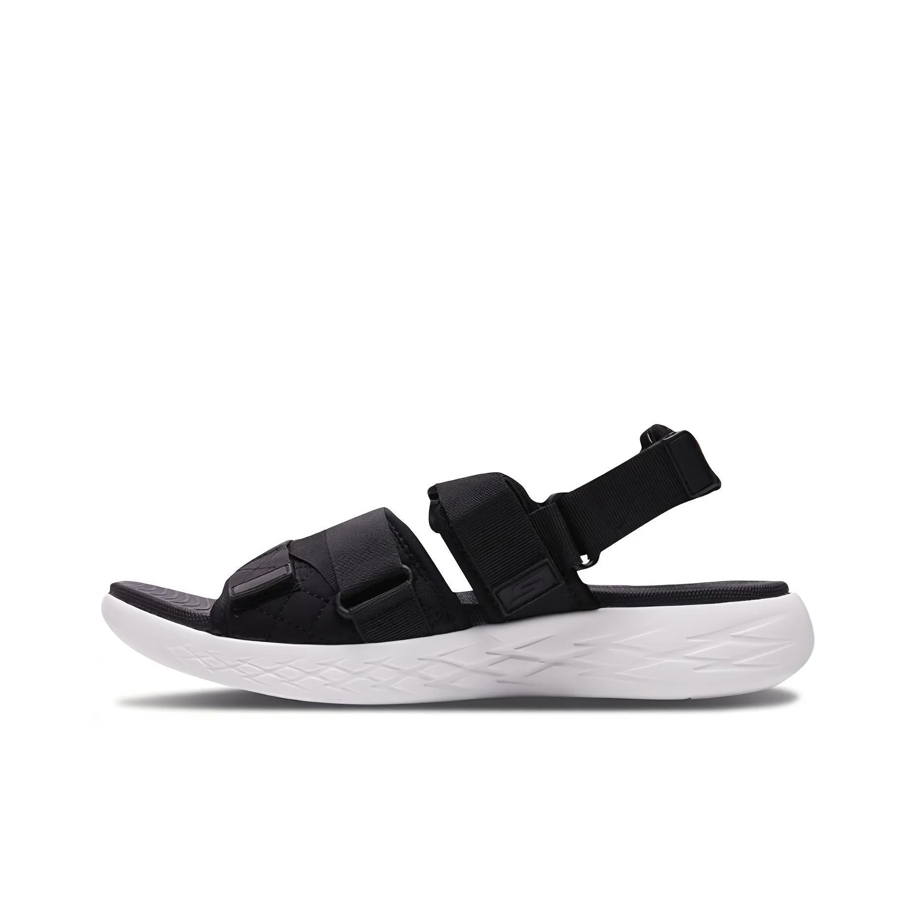 Skechers On The Go 600 Black Sandals 'Black White'