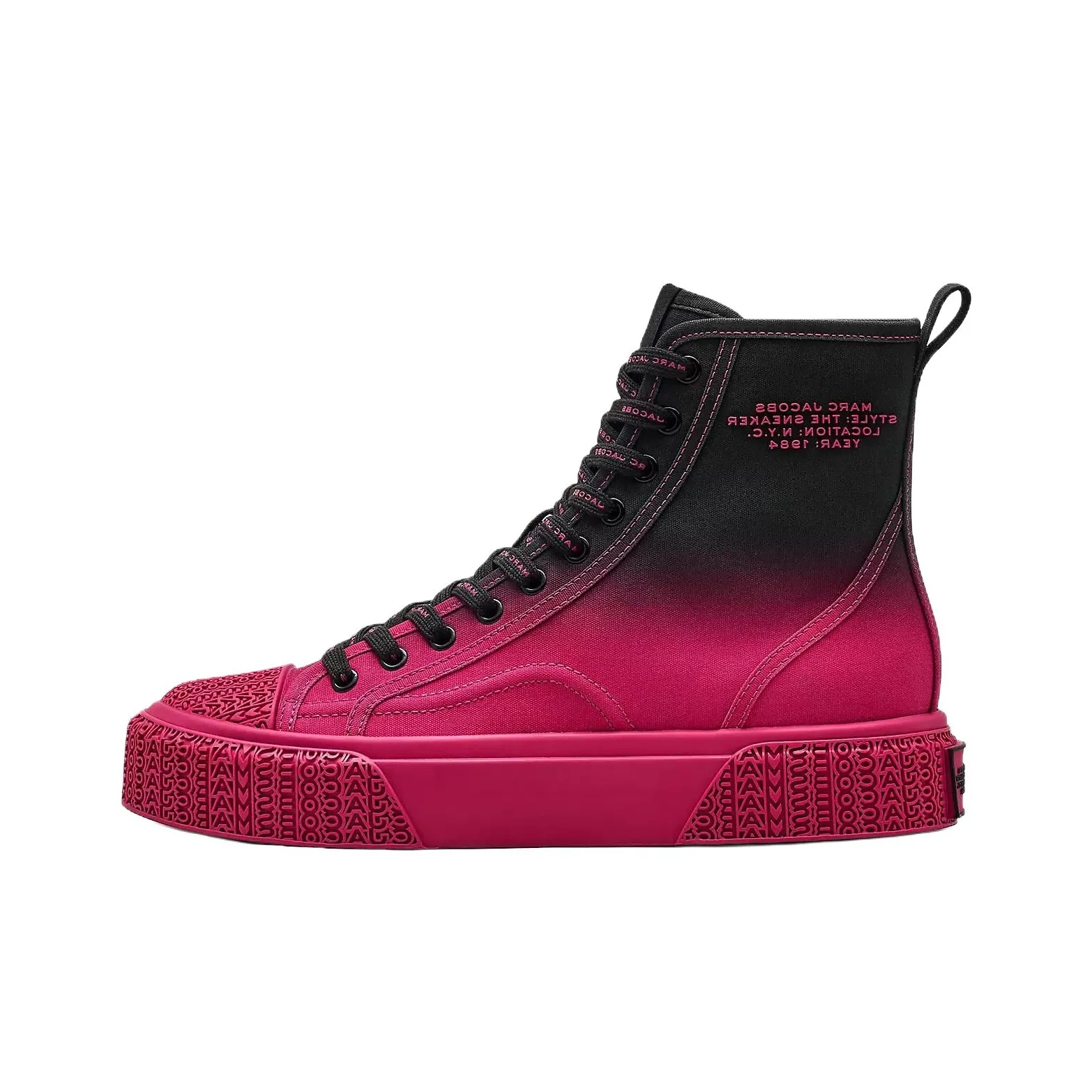 MARC JACOBS High Top Canvas Shoes Women's Red