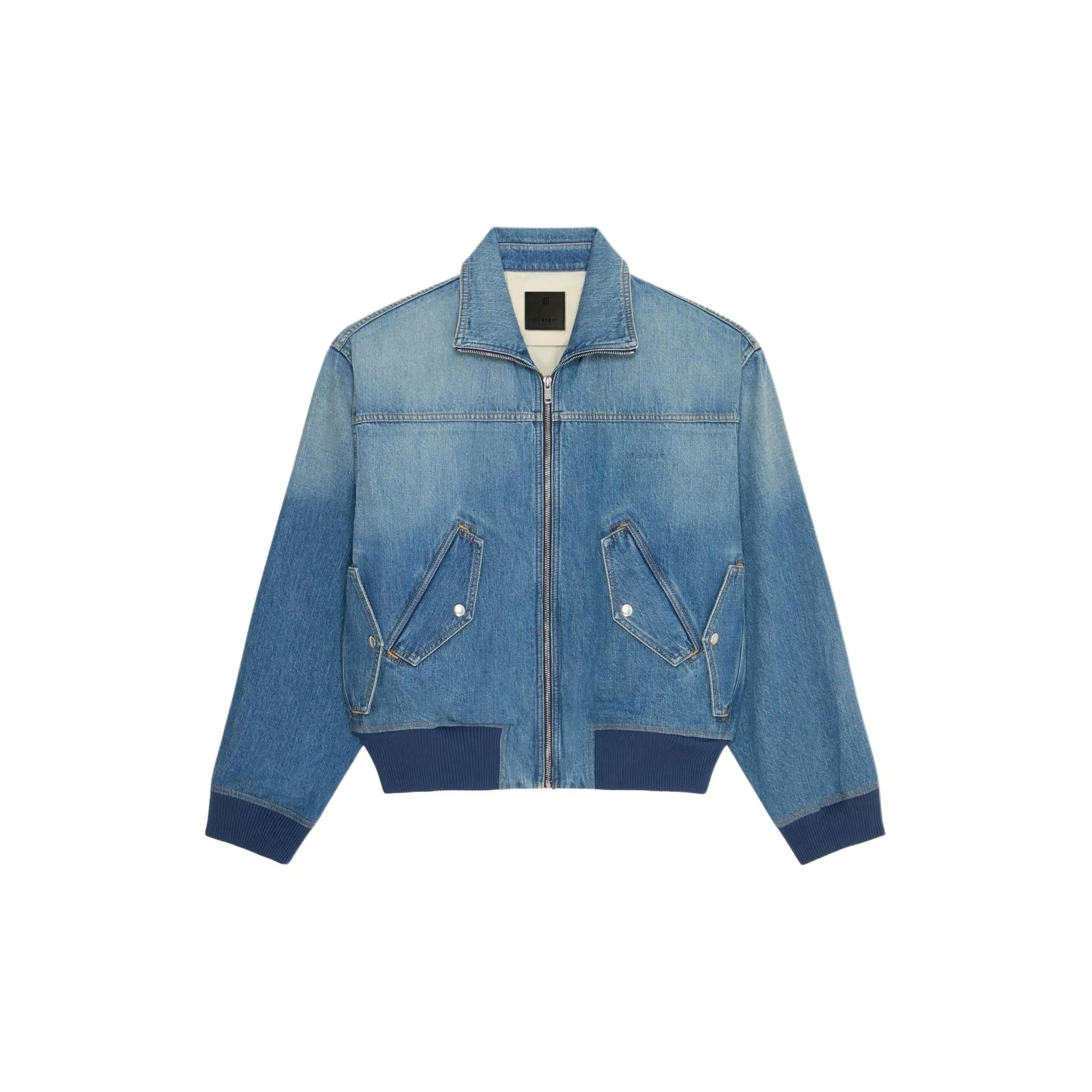 Givenchy Bomber jacket Black In Denim Jackets & Coats Men's Medium Blue