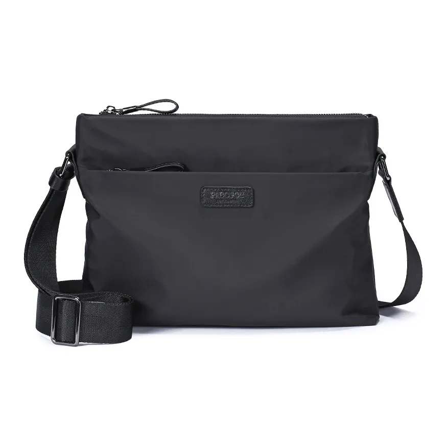 PABOJOE Холст с нейлоновым тканевым покрытием холстовая сумка через плечо мужская черная