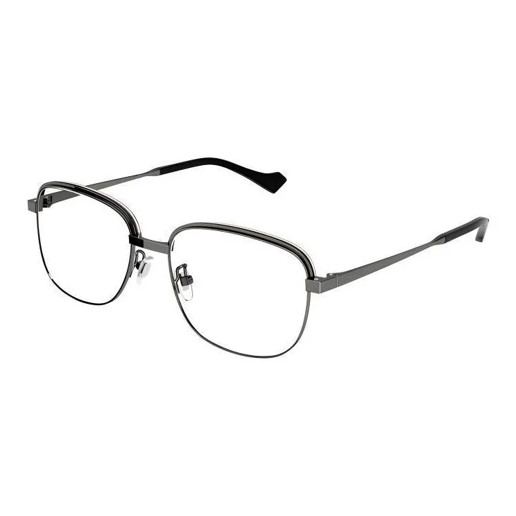 GUCCI Металл Нерегулярная форма Оправы для очков Мужской Серый