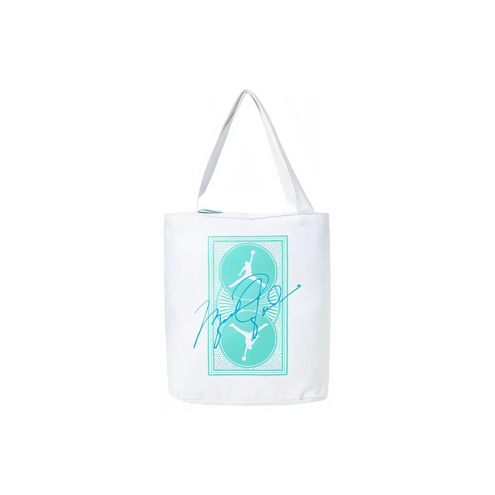 Jordan Cotton One Shoulder Handbag Regular Unisex White