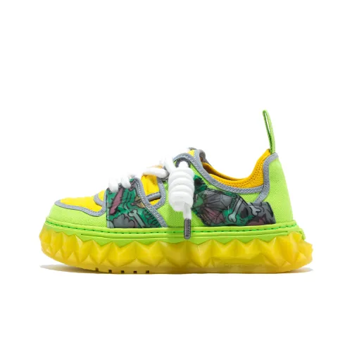 OETZI Кроссовки для скейтбординга Low Top Светло-зеленый и Желтый Унисекс