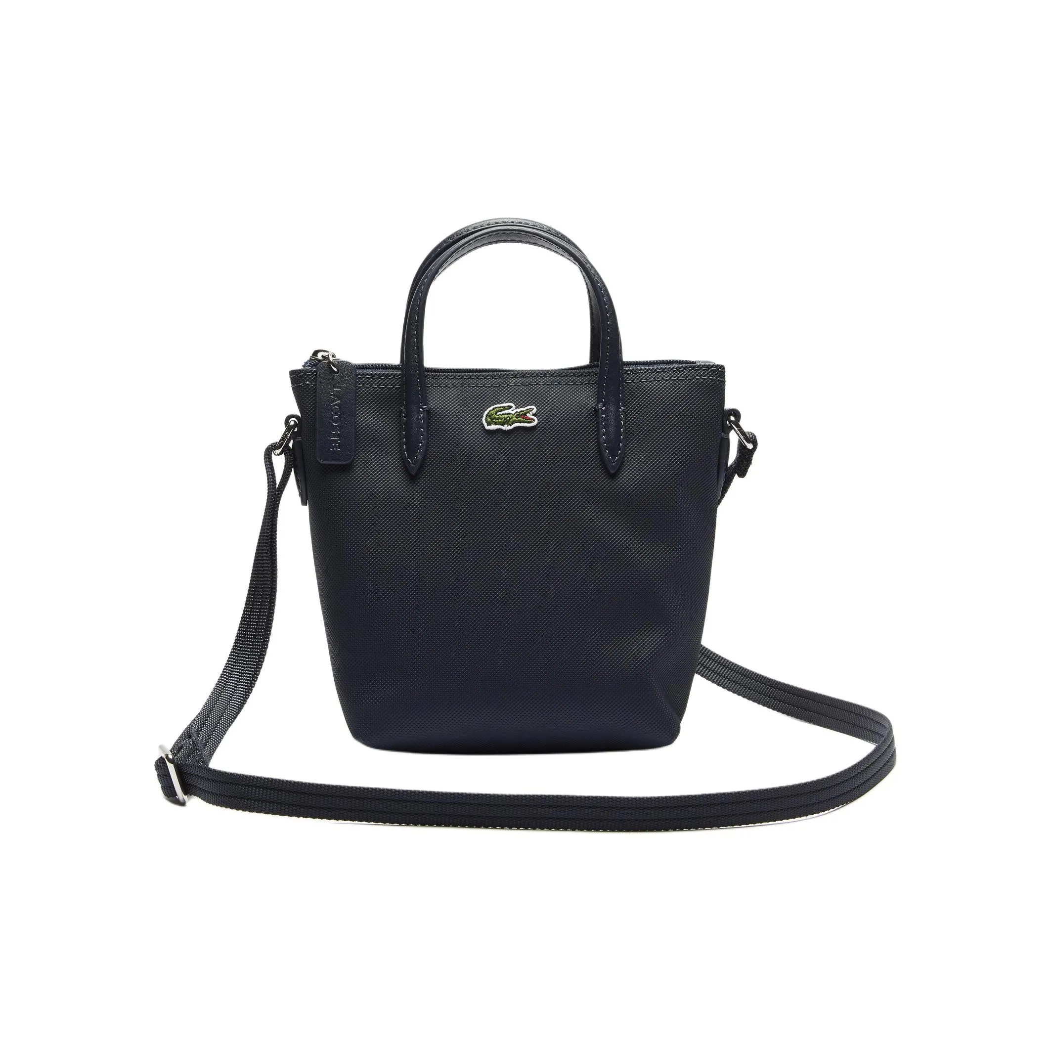 LACOSTE PVC Handbag, Crossbody Bag, Shoulder Bag Mini Women's Blue