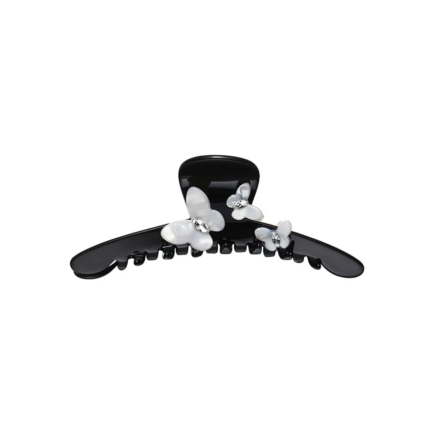 CAROMAY Hair Clips Women's Cream Yellow, Classic Black