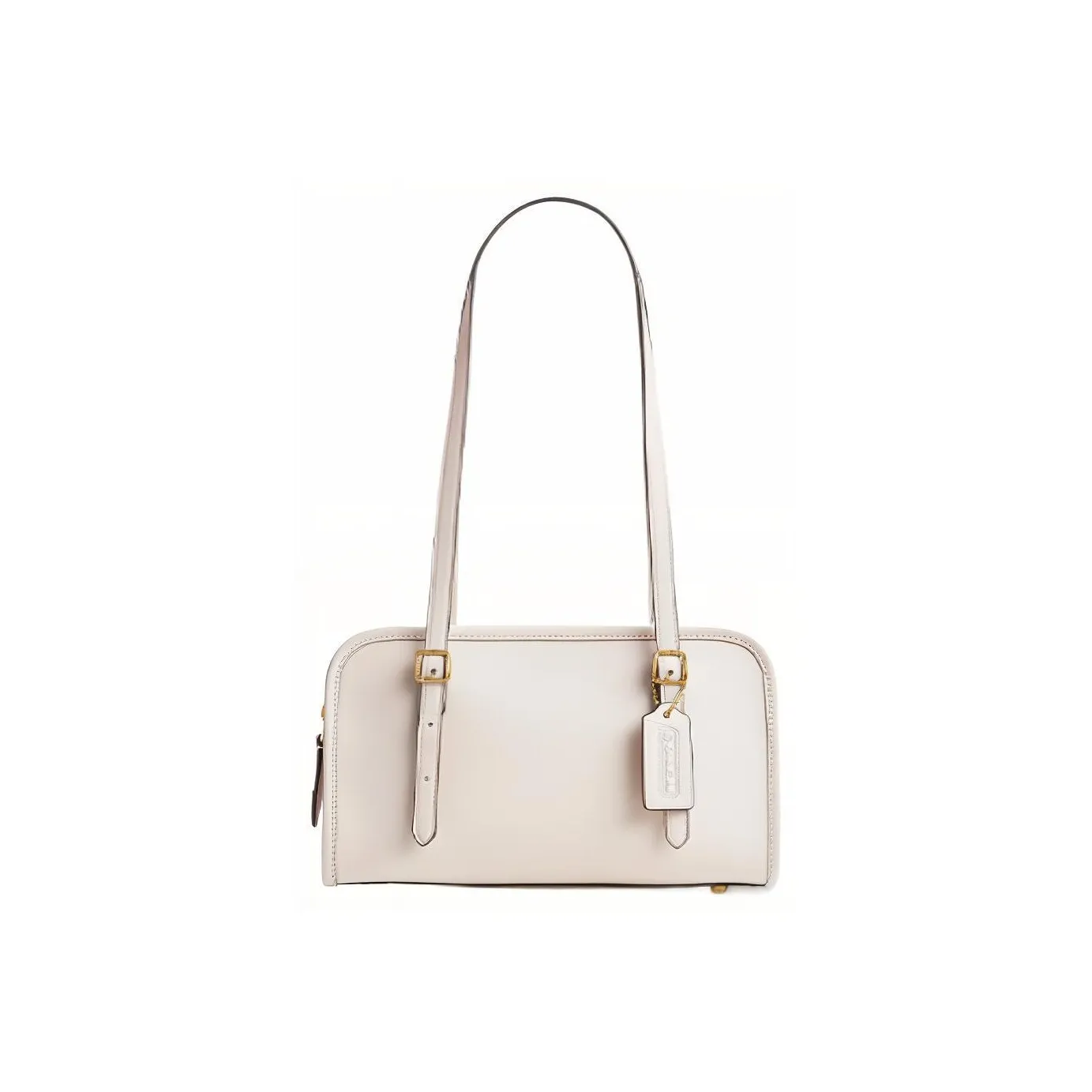 COACH Swing Zip Leather Shoulder Bag, Handbag, Shoulder Bag Women's White