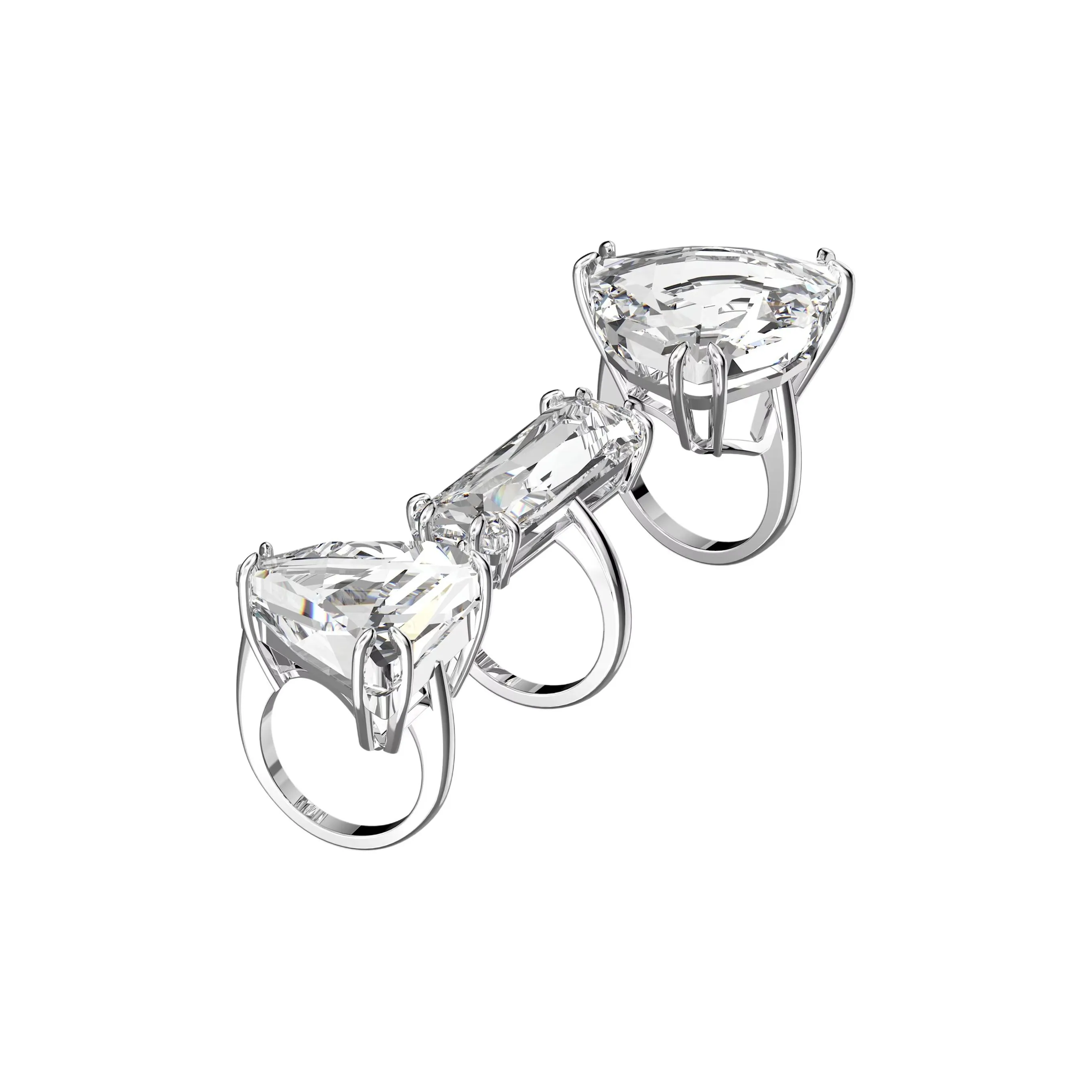 Кольца Crystal Swarovski Женские Серебряные