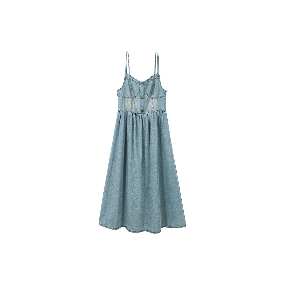 XIANGYING Юбка Платье Женское Джинсовый Синий