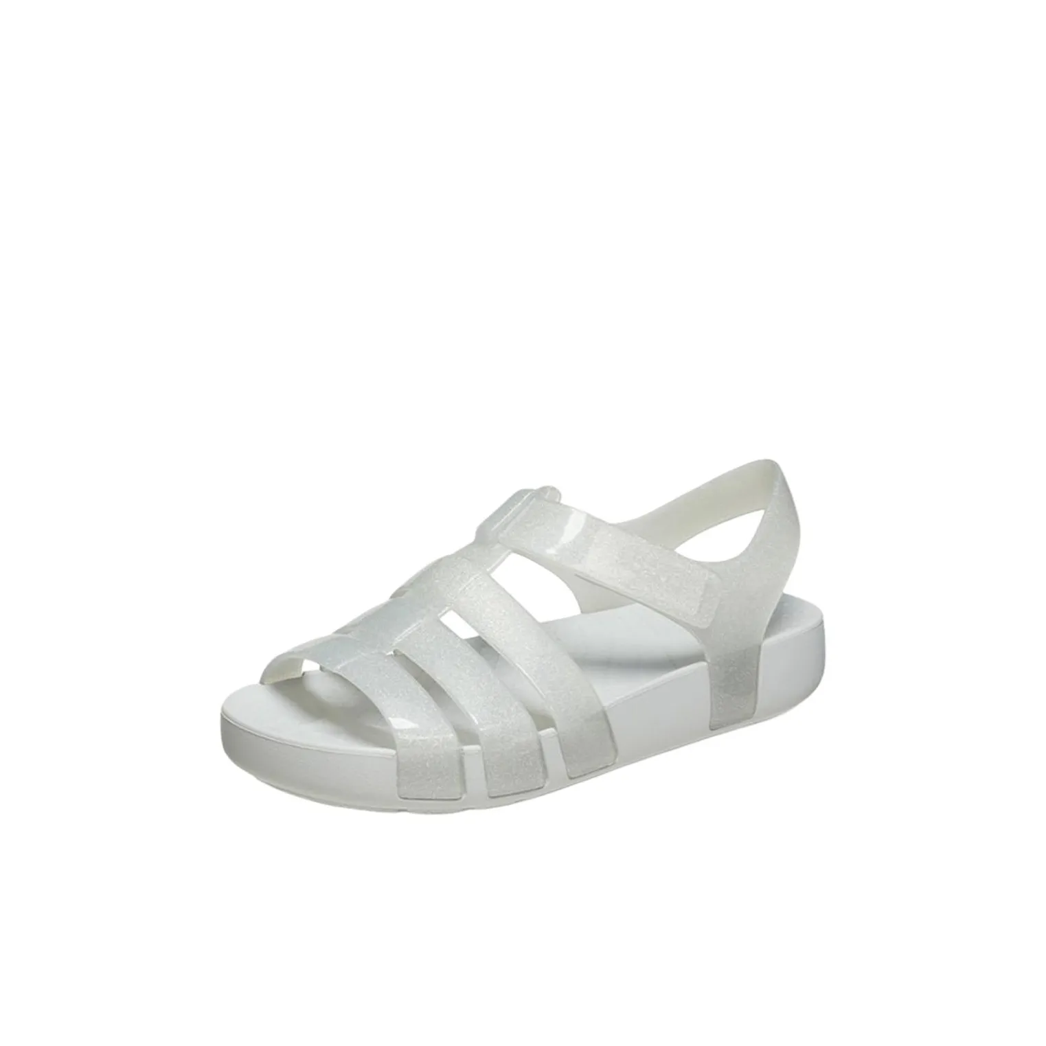 Crocs Устойчивый к истиранию Дышащий Легкий Детские Сандалии Серебряный Детский