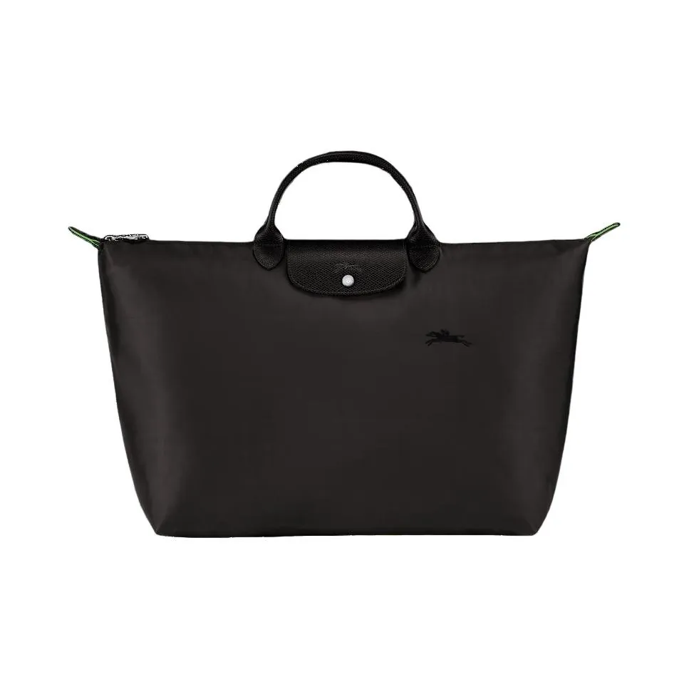 LONGCHAMP Canvas Bag, Travel Bag, Handbag Tubas Women's Black