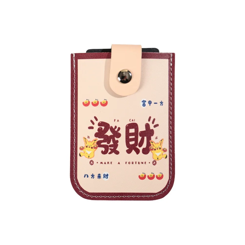 OUZIHUANG Leather ID Card Holder Regular Women's Multicolor