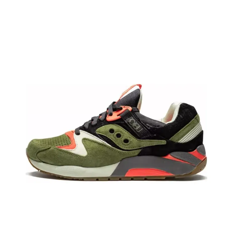UBIQ x Saucony Grid 9000 Slip-Resistant Abrasion-Resistant Low Top Casual Shoes Unisex Green Black Перевод UBIQ x Saucony Grid 9000 Противоскользящий устойчивый к истиранию низкий топ повседневная обувь унисекс зеленый черный