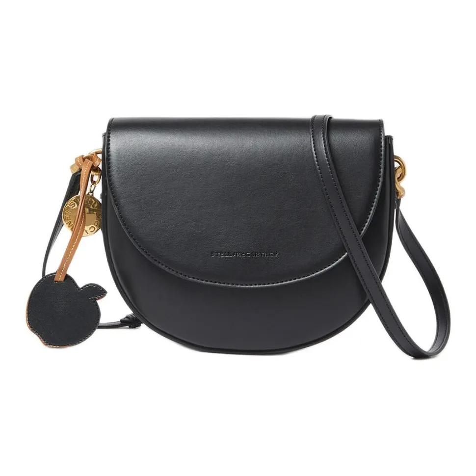 Stella McCartney Frayme Vegan Leather Crossbody Bag, Shoulder Bag Women's Black