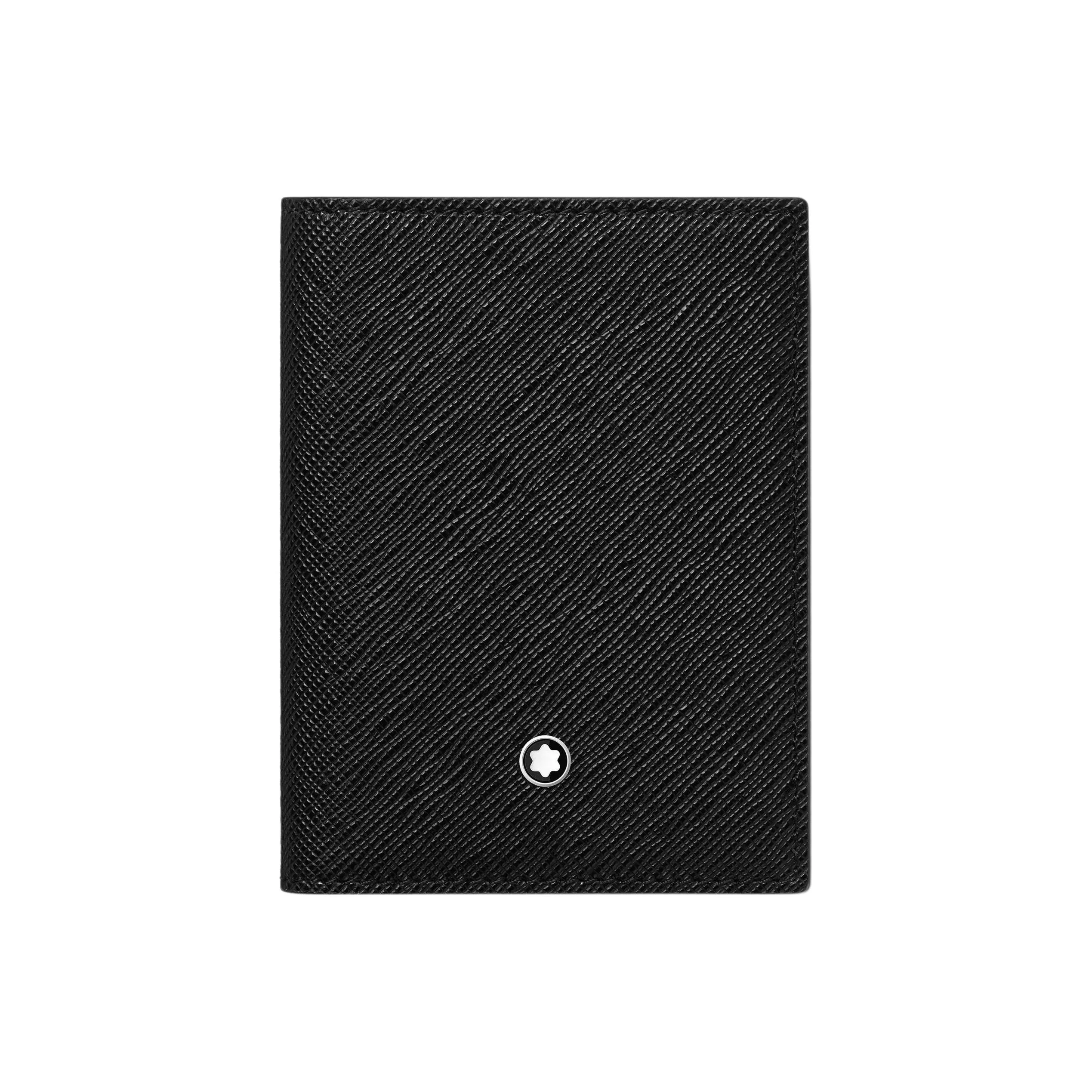 MONTBLANC Холдер для карт из коровьей кожи Мужской Классический Черный