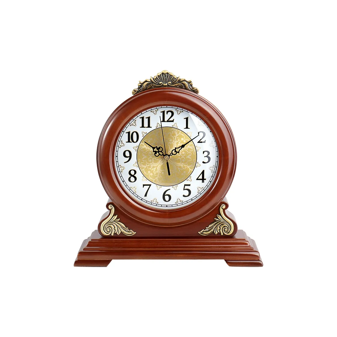 HENSE Кварцевый механизм Деревянные Настольные часы Унисекс Белый циферблат HD231