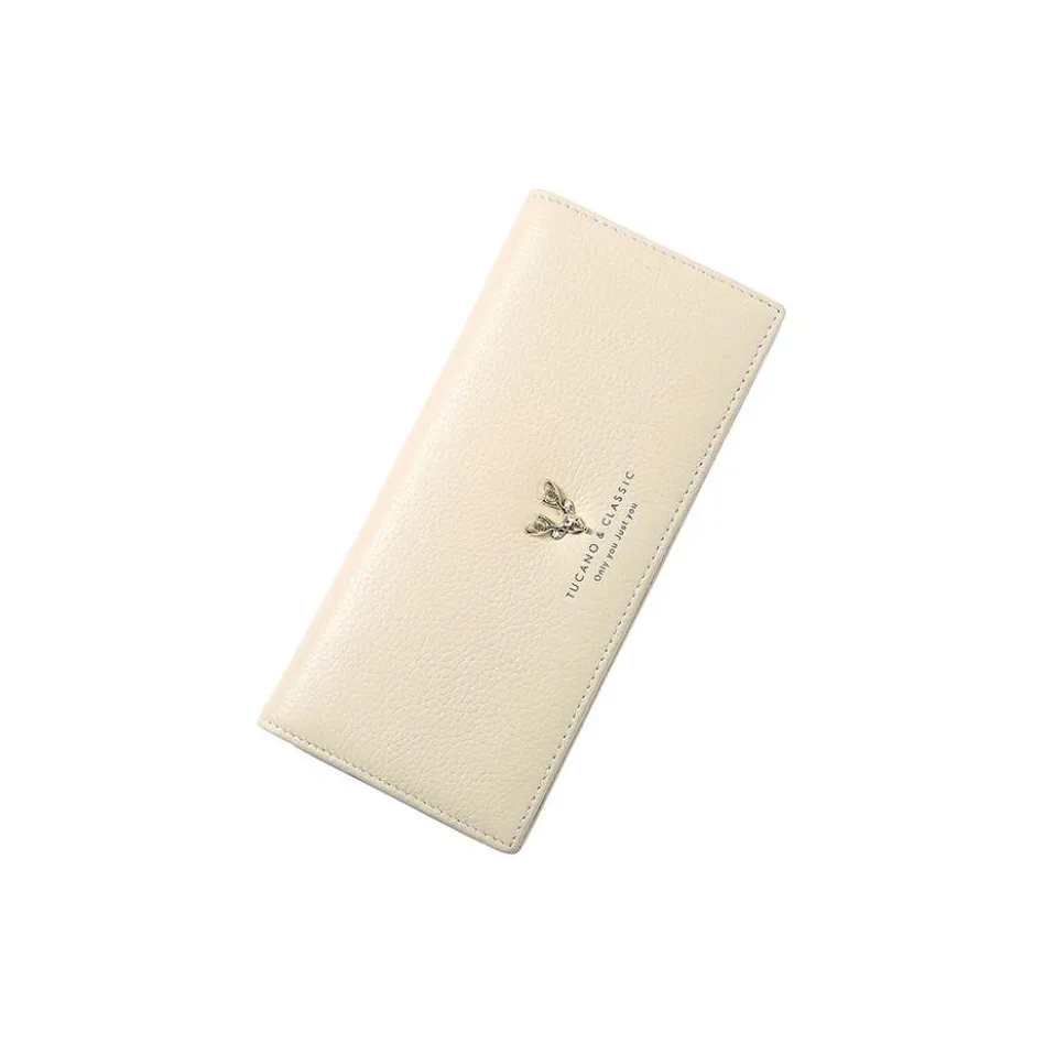 TUCANO Коровья кожа Кошелек Женские Бежевый черный Розовый 0981 Розово-красный 0981 Экрю