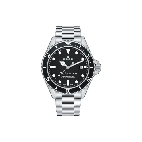 EDOX Автоматический Механический Часы Мужские Movement 42 мм Черные