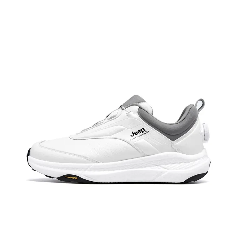 JEEP Спортивная обувь Низкий топ Альпинизм Походная обувь Мужская цвет слоновой кости