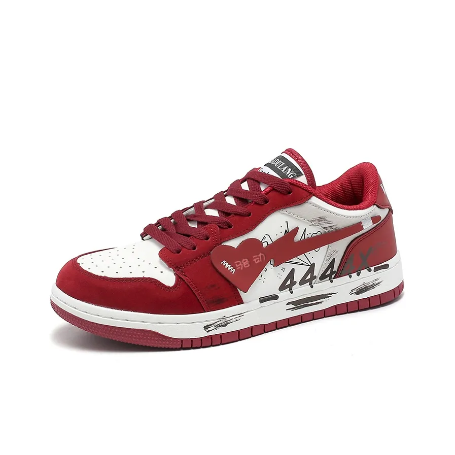 Locke Fashion Casual Slip-Resistant Water-Resistant Wear-Resistant Breathable Low-Top Skateboard Shoes Men's