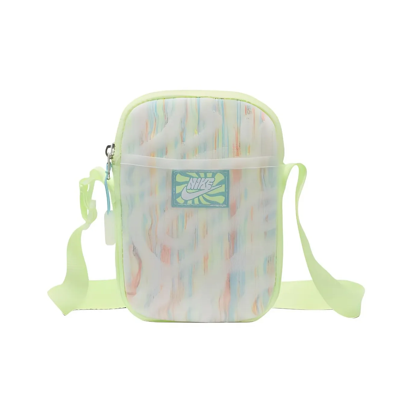Nike Heritage Crossbody Small 1L Bag Barely Volt/White/Dusty Cactus