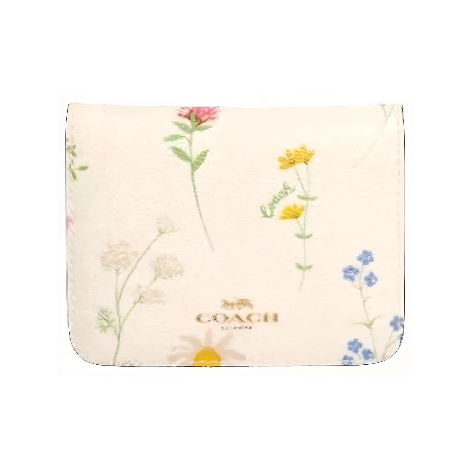 COACH Card Case Canvas Card Holder Women's White