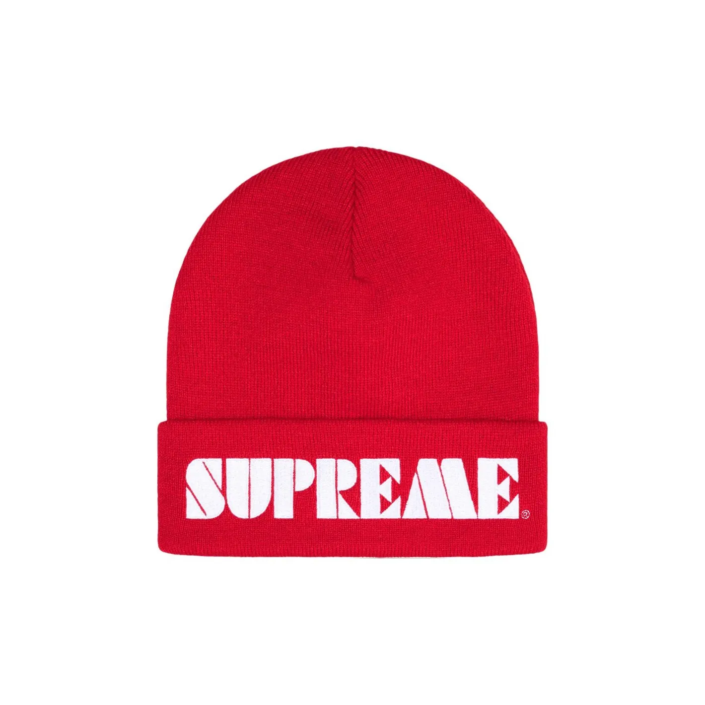 Supreme Acrylic Beanies Unisex Red Supreme Акриловые Шапки-бини Унисекс Красный