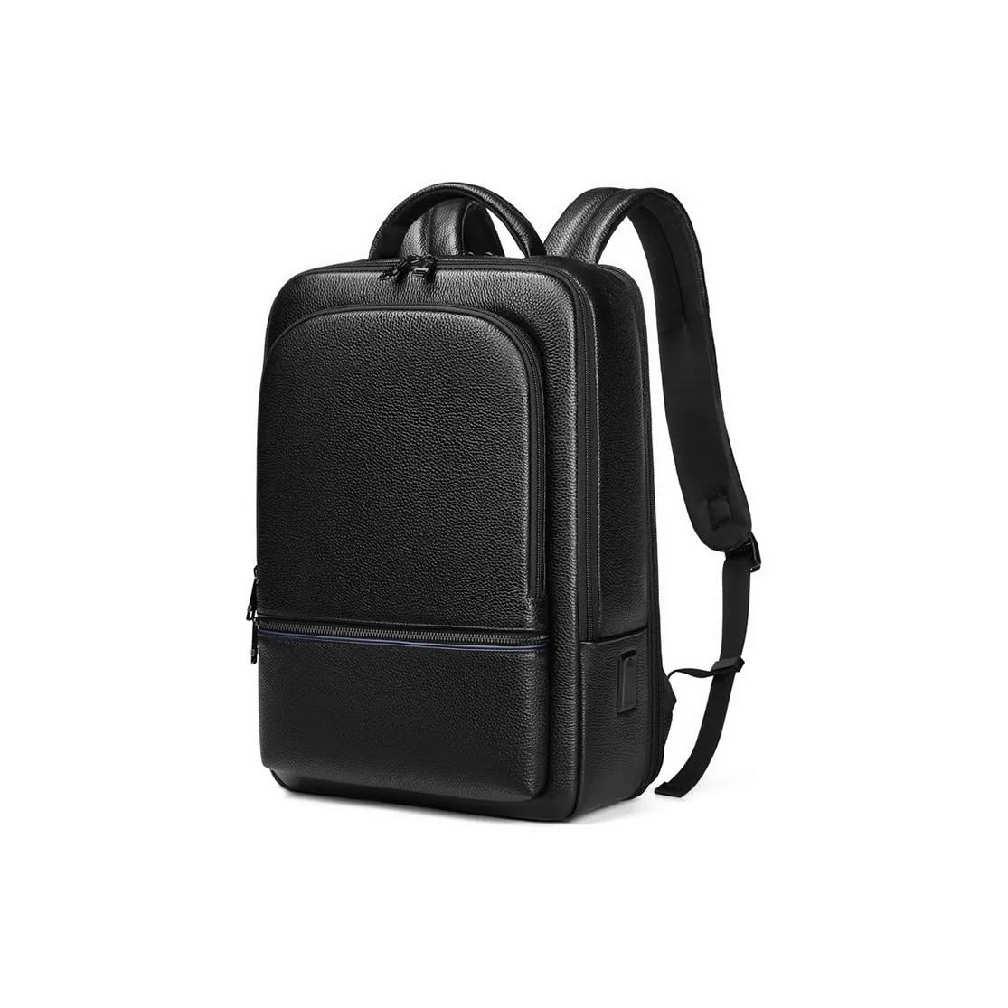 DOSRFINI Корова Кожа Настоящая Кожа Carry Рюкзак Стандартный Мужской Черный