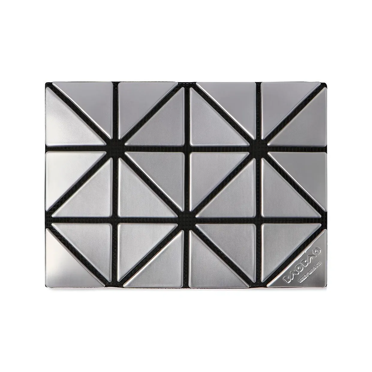 ISSEY MIYAKE Card Case Polyvinyl Chloride Resin Card Holder Unisex Silver Gray