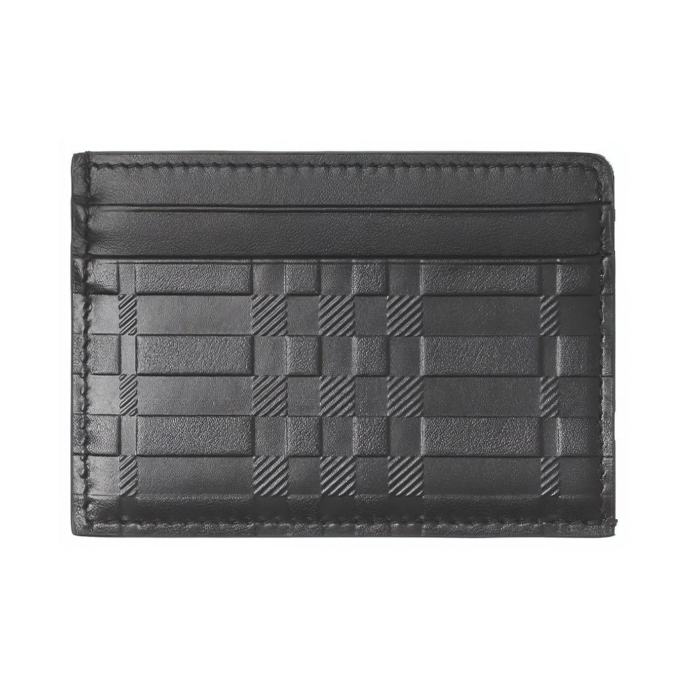 Burberry Кожа Держатель для карт Мужской Черный