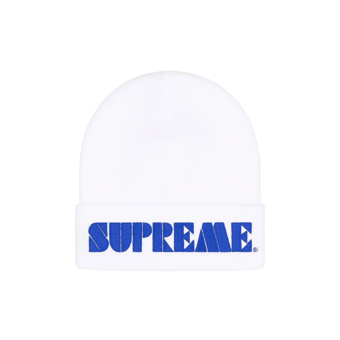 Supreme Acrylic Beanies Unisex White Supreme Акриловые Шапки-бини Унисекс Белый