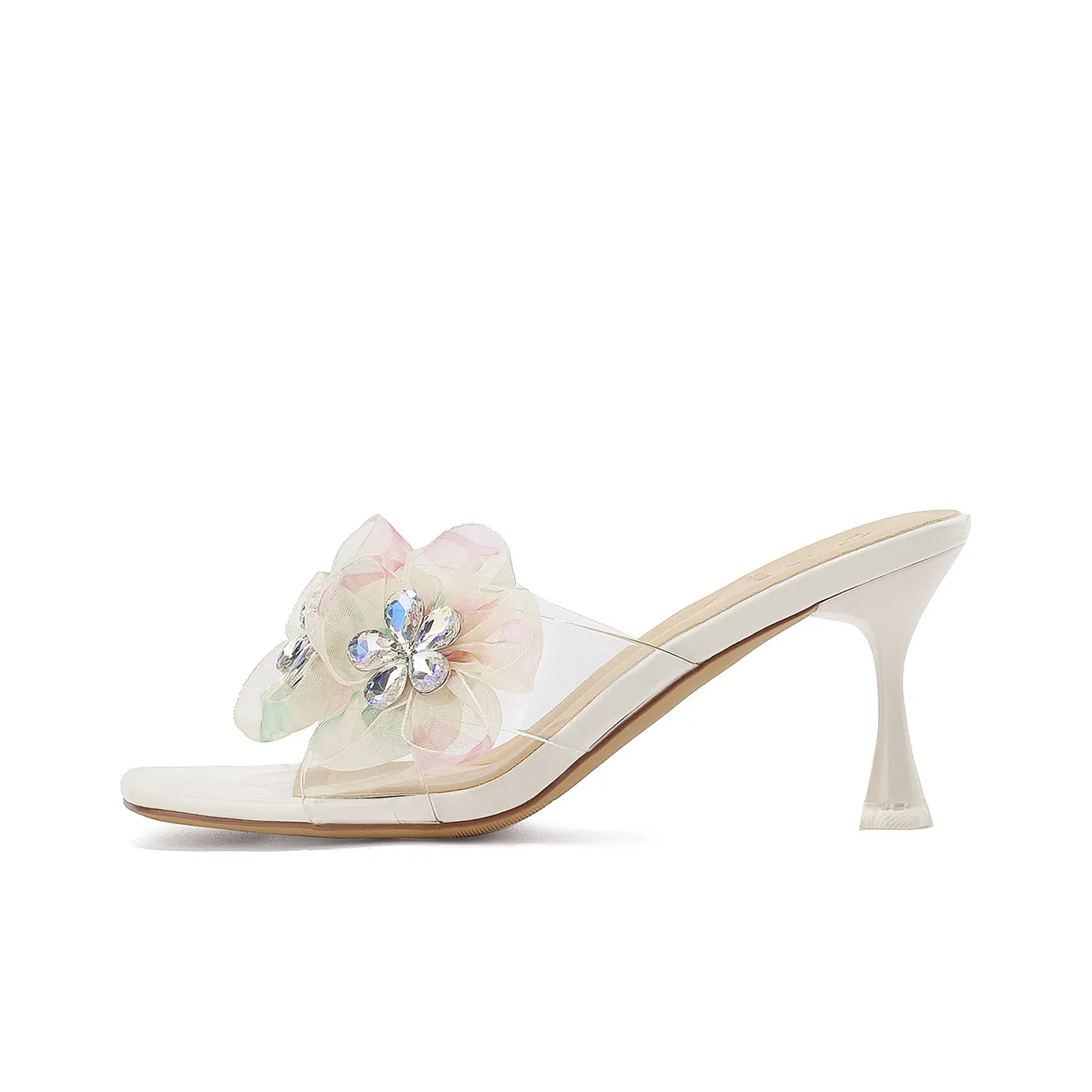 JOSINY Banquet Slim Heel Sandals Women's Ecru/Light Pink
