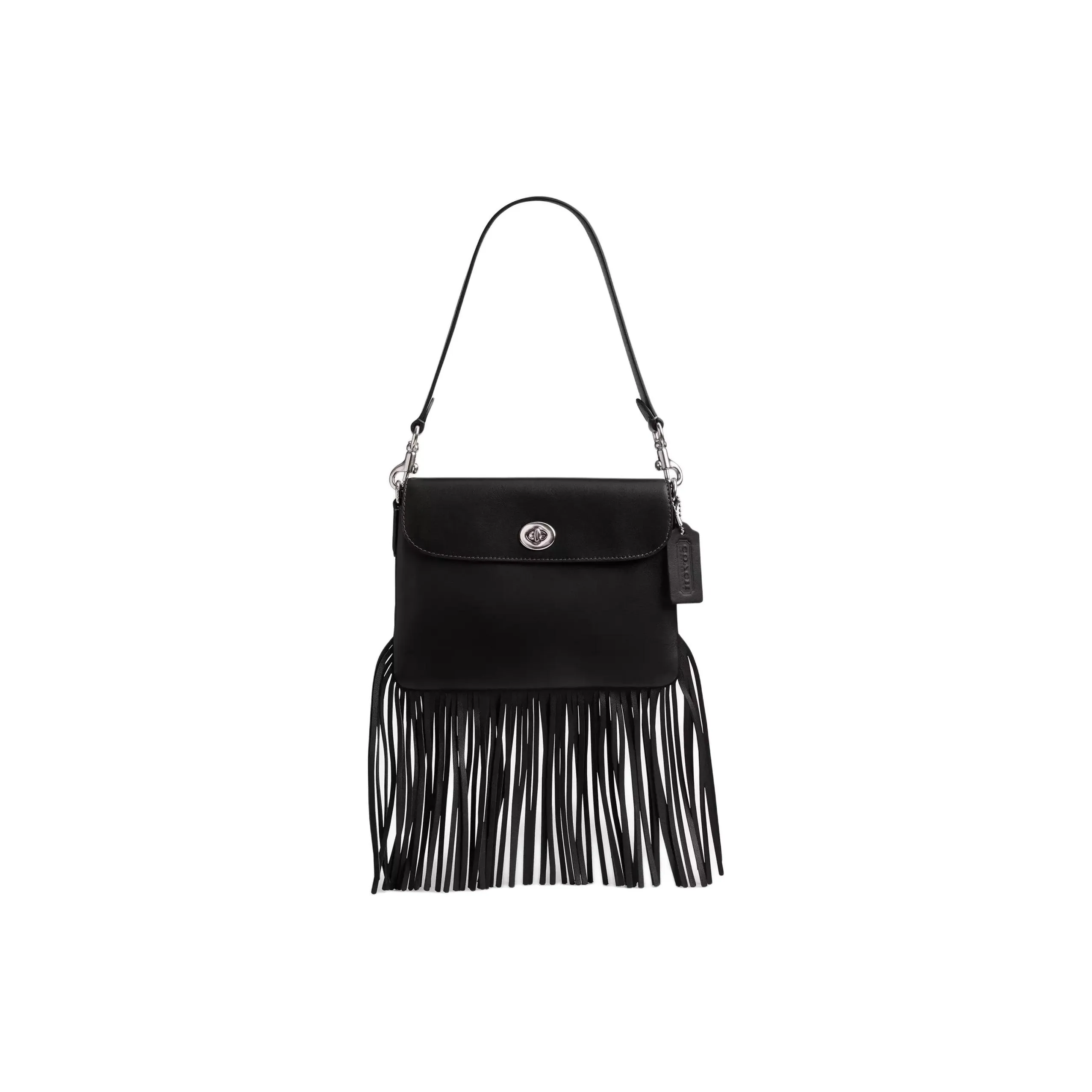 COACH Кожа Сумка Сумка через плечо Женская Серебряная и Черная