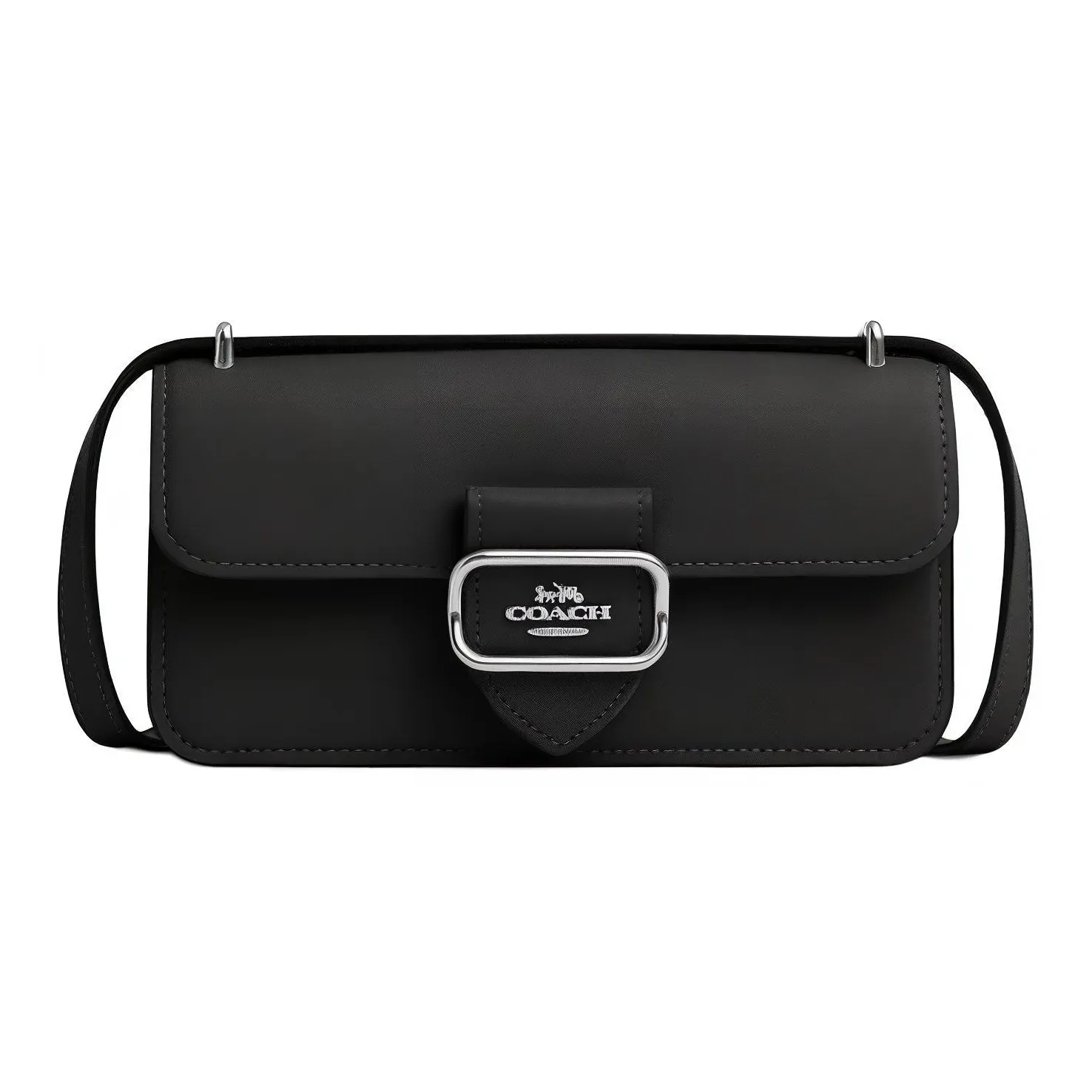 COACH Morgan Коровья кожа Портативная сумка через плечо сумка на плечо Женская Черная