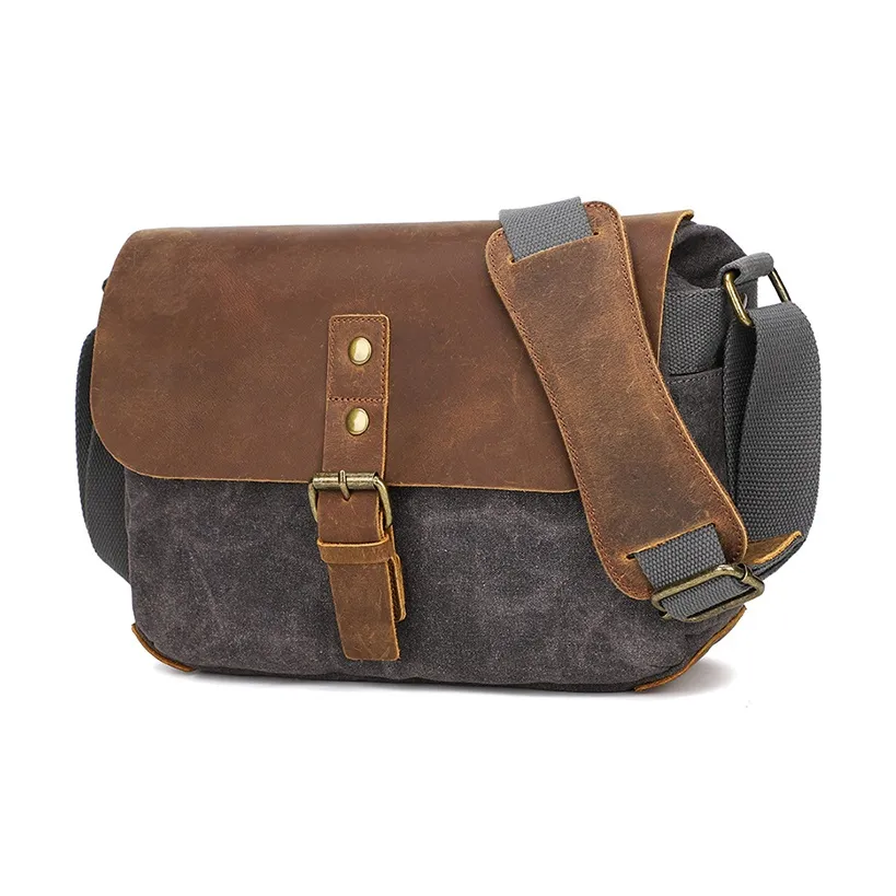 TTaG．baG Сумка через плечо из батикованного холста Унисекс