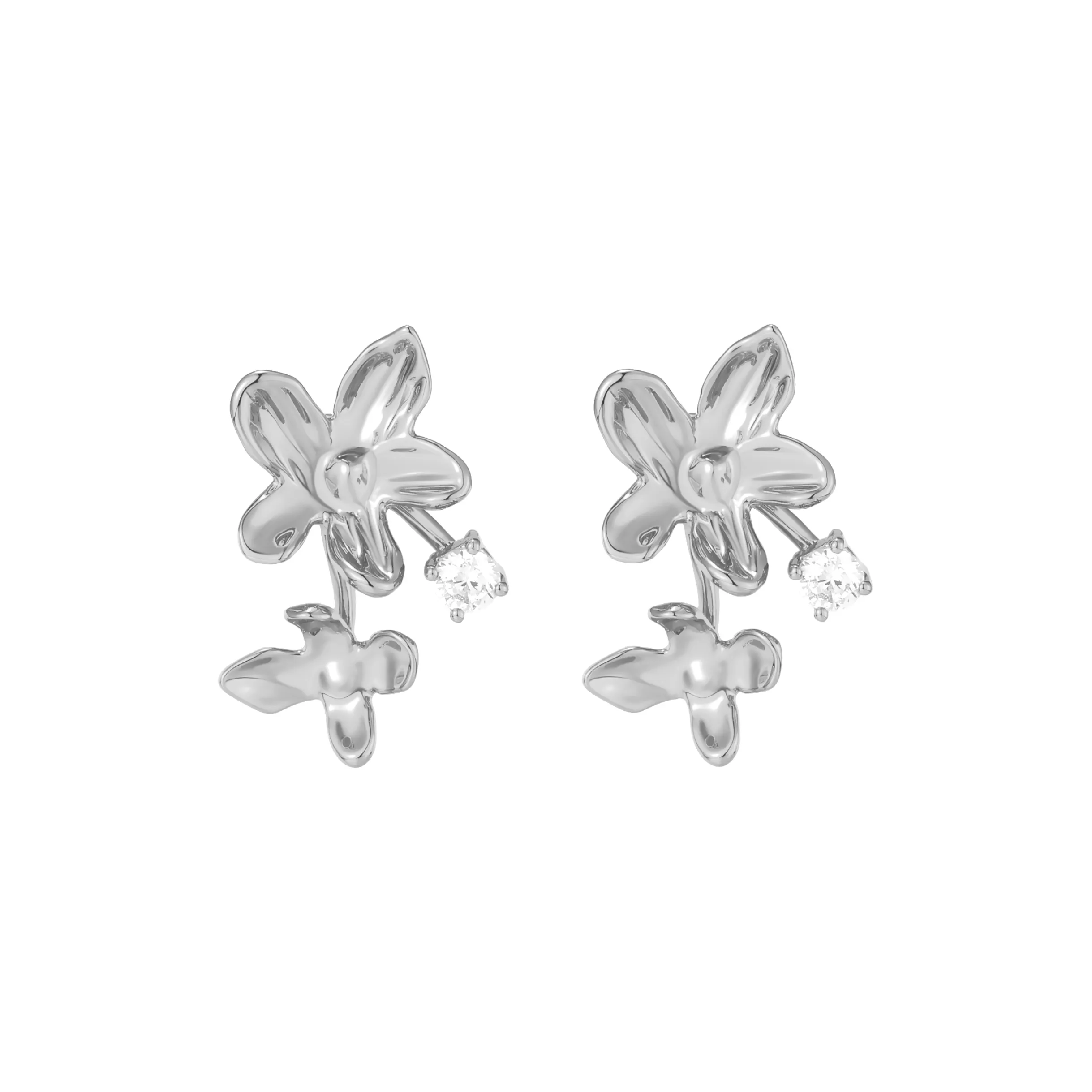 Daartemis Серьги с медным покрытием и 14K золотом женские