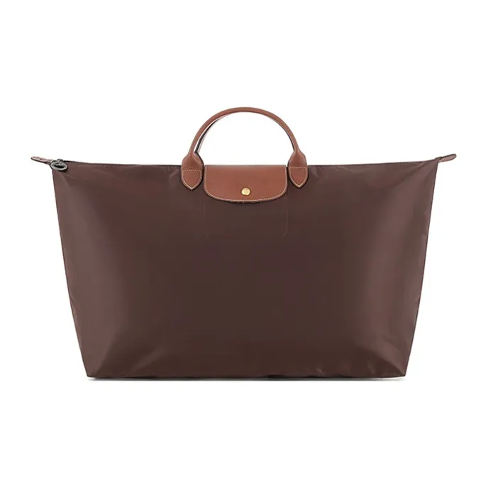 LONGCHAMP Ткань Пельмени Сумка Женская Коричневая
