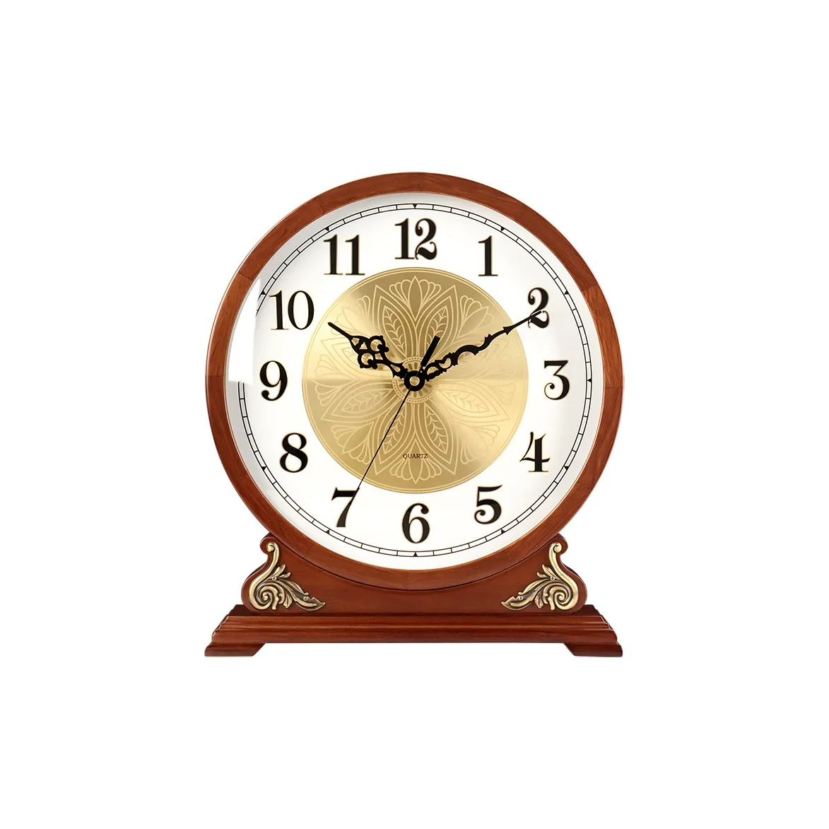 HENSE Кварцевый механизм Настольные часы Для гостиной Орнамент Дом ТВ Кабинет Часы Унисекс Металлический Циферблат HD251