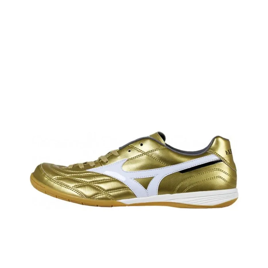 Mizuno Morelia IC/IN Anti-Slip Wear-Resistant Soccer Shoes Men's Gold