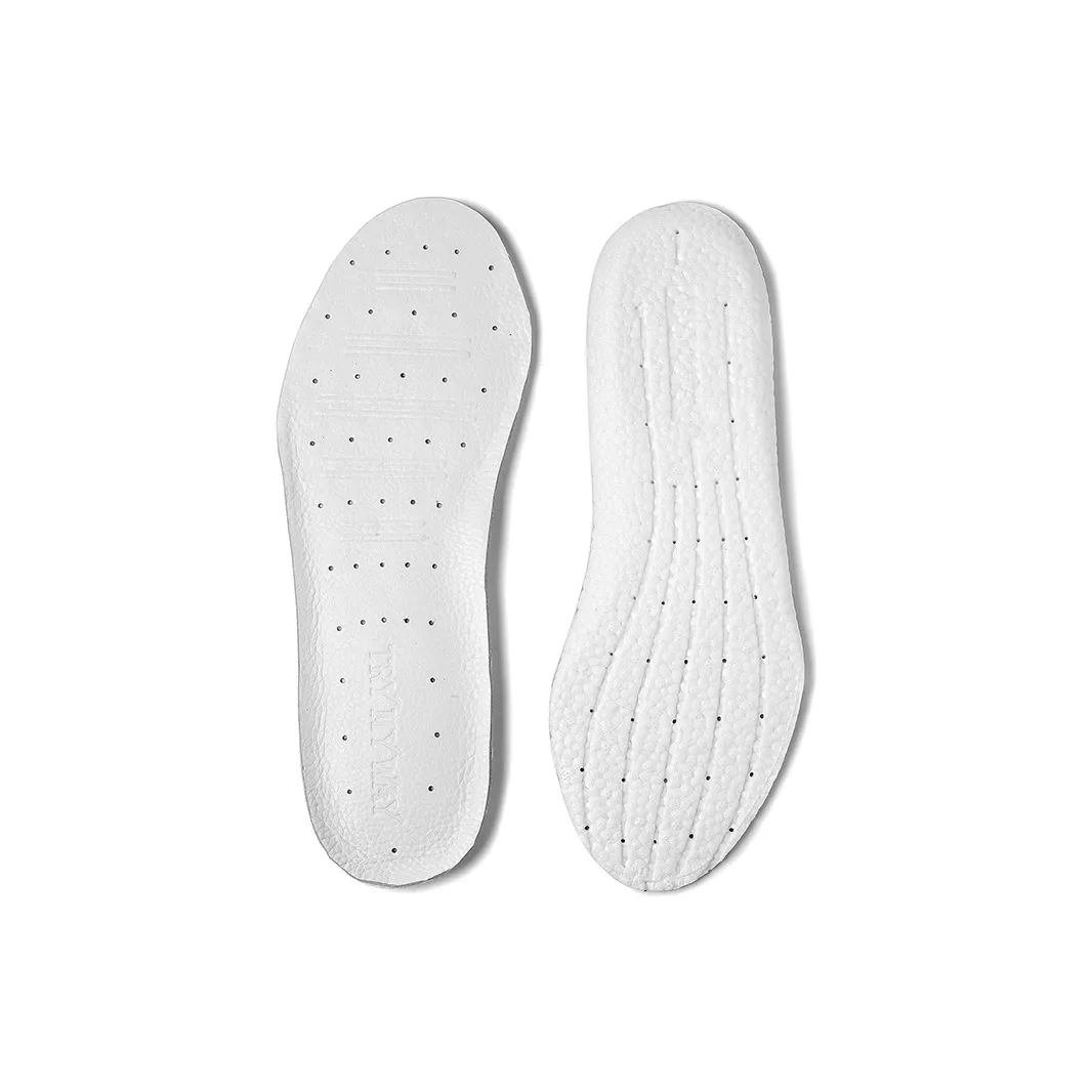 TRY MY WAY Moisture Wicking Odor Resistant Breathable Sports Cushioning Genuine Leather Invisible Full Cushion Unisex