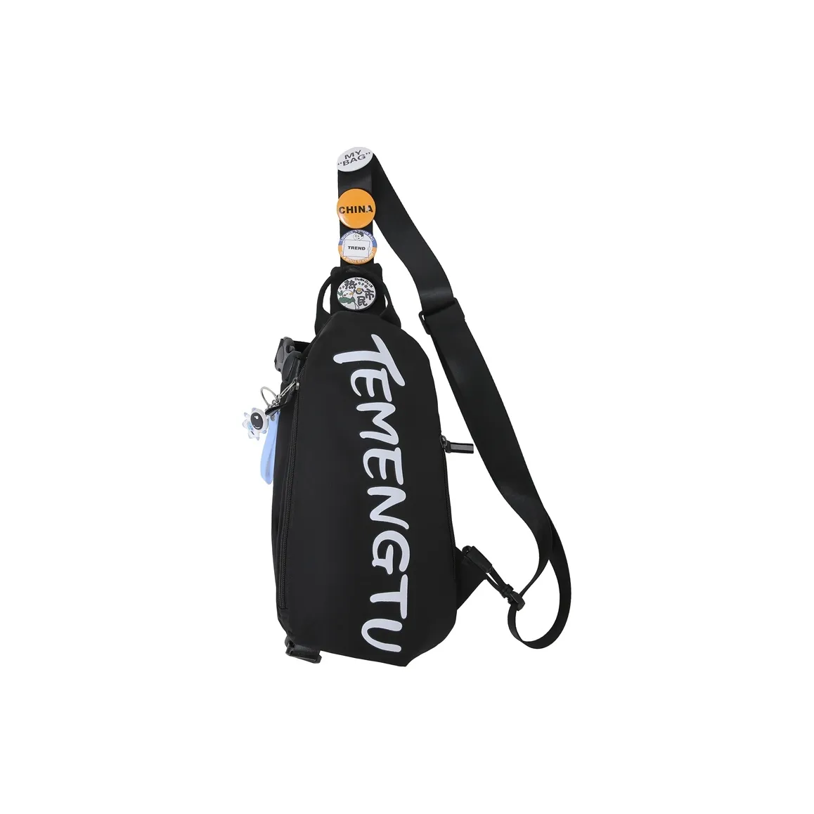 Travel Nylon Sling Bag Regular Unisex Black/White/Blue/Red