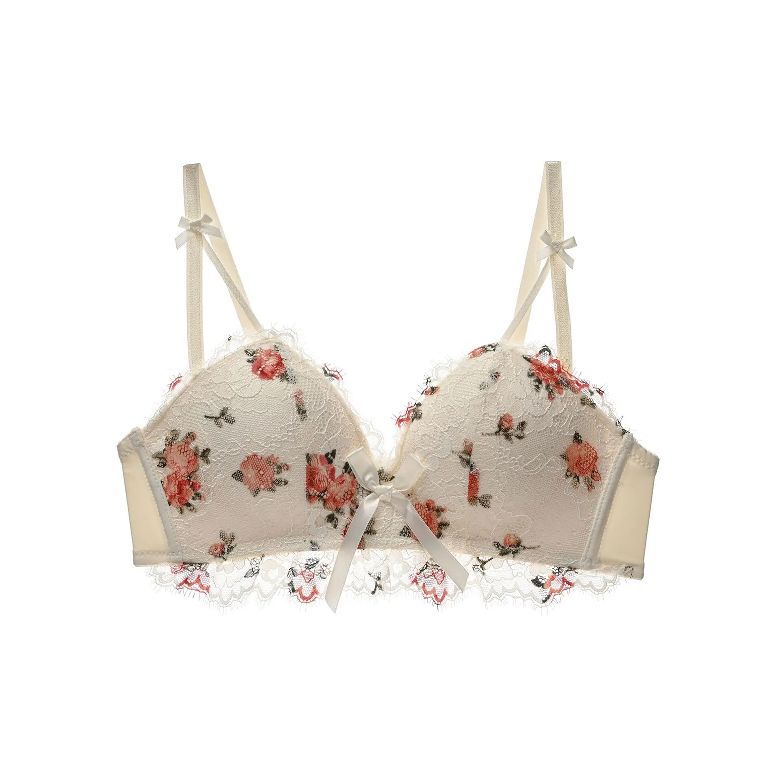 Flowers In Water Bra Women's Champagne