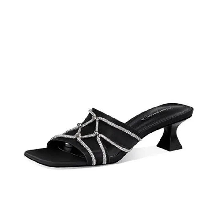 JESSICA SOPHIA Резиновая подошва стразы противоскользящие устойчивые к истиранию слипоны женские